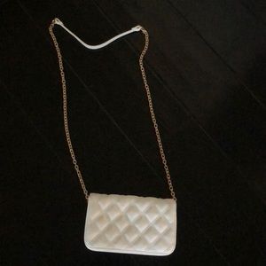 forever 21 white purse